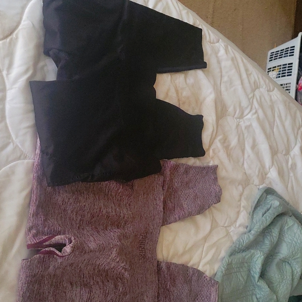 4 PINK seamless leggings bundle!